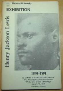 1978.RARE Henry Jackson Lewis Exhibition.African Amer.  