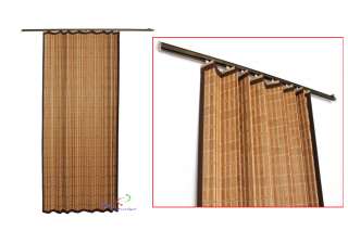 Raumtrenner Bambus Sichtschutz Trennwand schiebbar  