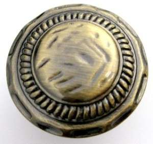 Braided Rope SUN DIAL Antique Brass Cabinet Knob Pull  