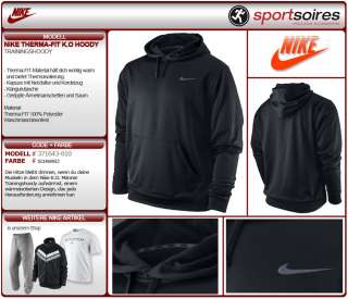 NIKE THERMA FIT K.O TRAINING HOODY PULLOVER 371643 010  