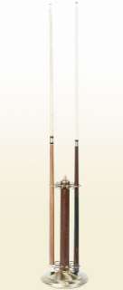 LEATHER WRAPPED POOL CUE STAND RACK ~ 2 FINISHES  
