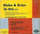 Blake & Brian The Wish (Cd Single 1997)