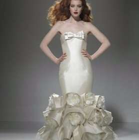 Justin Alexander Silk Satin Wedding Dress  