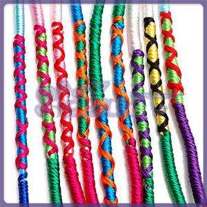 Handmade Woven Colorful Thread Friendship Bracelets  