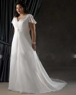 Custom made Plus size bridal wedding Dress