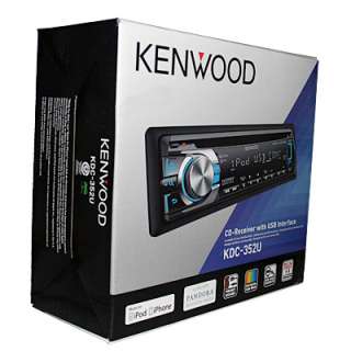 NEW KENWOOD KDC 352U CAR STEREO IN DASH CD PLAYER W RADIO RECEIVER 