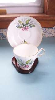 Regency English Bone China Bell Flower Tea Cup & Saucer  