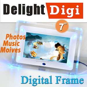 inch TFT LCD Digital Photo Movies Frame Alarm Clock  MP4 Player 