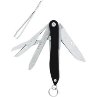 Leatherman Style Black Keychain Mini Multi Tool with Scissor , 831219 
