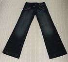 EXPRESS X2 Rhinestone Flap Pocket Wide Leg Dark Jeans #
