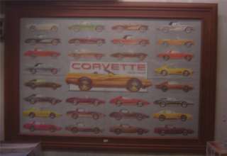 Chevrolet Corvettes Through the Years Framed Picture  