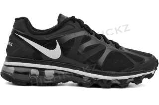 Nike Air Max 2012 488122 001 New Kids Youth GS Black Platinum Running 