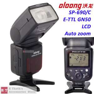 TTL II Flash Speedlite Speedlight SP 690 f Canon 60D 600D 5DII 7D 