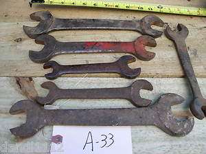 Vintage tractor open end wrench NDERES tools, A33  