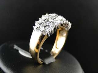   YELLOW GOLD ROUND CUT DIAMOND WEDDING BAND FASHION RING 1 CT  