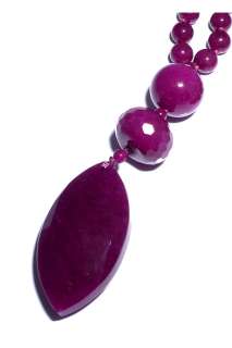 Lola Rose NEW Lourdes Black Cherry Quartzite Necklace / Collier 