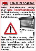 Elektronische Blockiererkennung (Anfrierschutz & Auflaufschutz)