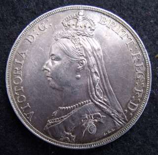   Crowns 1887 VICTORIAN silver Crown Coin More Pics in description