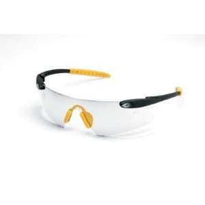 Crews Desperado Safety Glasses With Black Frame With Yellow Nose Piece 