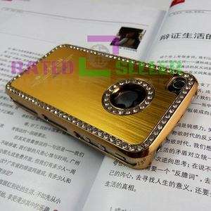 Luxury Gold/Golden Bling Diamond Crystal Hard Case Cover Apple iPhone 