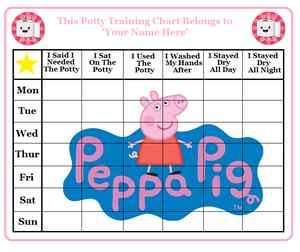   Reward Chart+Stickers+Magnet/Sticky Pads Peppa Pig George + More