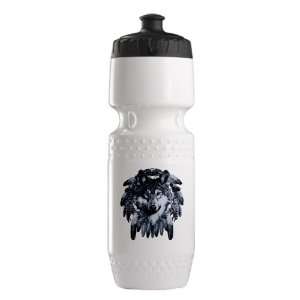    Trek Water Bottle White Blk Wolf Dreamcatcher 