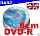 10 TDK 8CM DVD R CAMCORDERS DISCS FOR CAMCORDERS