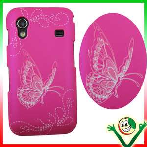   +Custodia cover Fucsia pr Samsung Galaxy Ace S5830 Farfalle butterfly