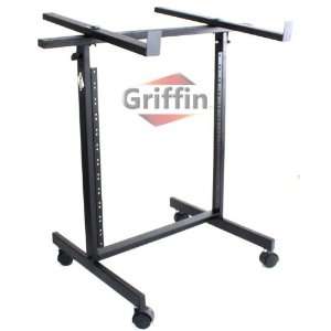   Studio Mixer Rack Stand on Wheels Casters Griffin Musical Instruments