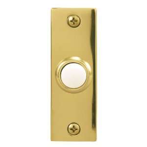  Heath Zenith 857 B Wired Push Button, Polished Brass 