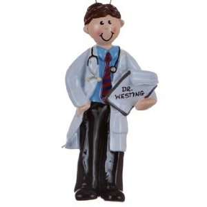  Personalized Doctor   Male Christmas Ornament