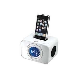  iLive ICP211W Clock Radio with iPod and iPhone Dock, White 