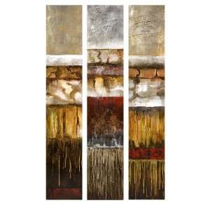 IMAX Warren Abstract Oil Painting, Set of 3 