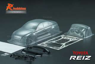 10 Toyota REIZ PC Transparent 190mm RC Car Body  