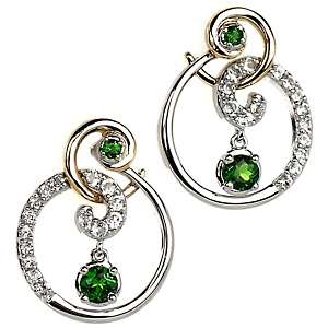 Victoria Wieck Gemstone and White Topaz Sterling Silver Drop Earrings