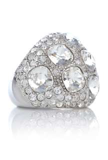Kenneth Jay Lane  Crystal Dome Ring by Kenneth Jay Lane