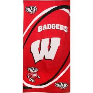 Wisconsin Badgers NCAA Beach/Bath 30X60 Towel  Sports 