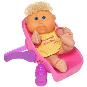 Cabbage Patch Kids Newborn with Carrier Blonde/Brown Eyes 2009  Toys 