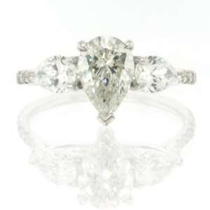    2.02ct Pear Shape Diamond Engagement Anniversary Ring Jewelry