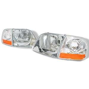 Ford Expedition Headlights Euro Clear Headlights With Corner 1997 1998 