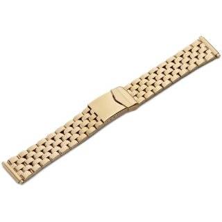 com Hadley Roma Mens MB4215RY 200 20 mm 14K Yellow Gold Plated Watch 