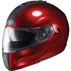    HJC IS MAX Metallic Modular Helmet X Small  Red Automotive