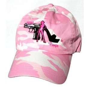 Pistols and Pumps Pink Camo Cap Hat PP003  Sports 