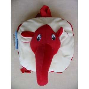  KidS Stuffed Plush Animal School Backpack Or Bag   Red 