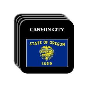  US State Flag   CANYON CITY, Oregon (OR) Set of 4 Mini 