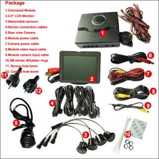   Monitor+Parking sensors+Rear view Camera LCD Night vision 480 TV lines