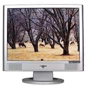  15 HP Debranded LCD Monitor w/Speakers (Silver 