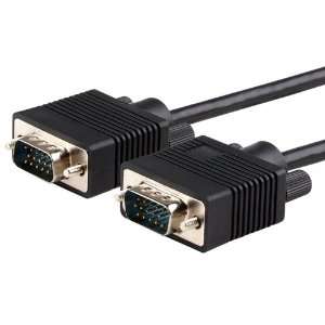  Premium VGA Monitor Cable 15 pin M/M, 5 FT, Black 