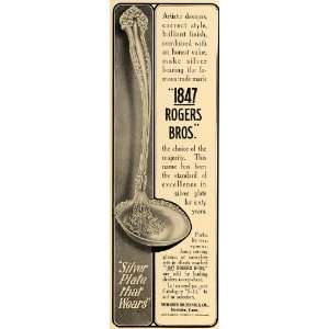  1907 Ad 1847 Rogers Bros Ladle Silverware Design 
