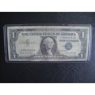 One Dollar Star Note Series 1957 $1 Bill Note Silver Certificate 
